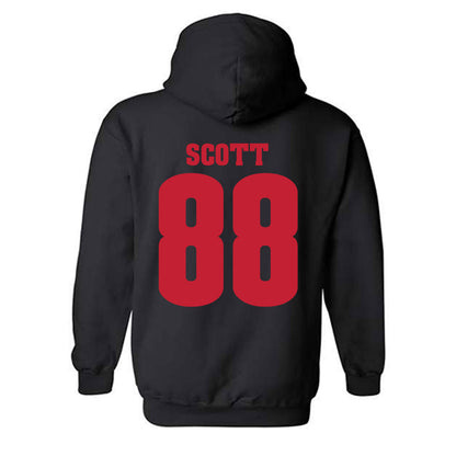 Wisconsin - NCAA Women's Volleyball : Kymora Scott - Classic Shersey Hooded Sweatshirt-1