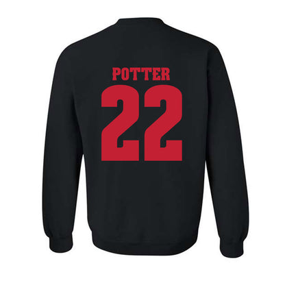 Wisconsin - NCAA Women's Ice Hockey : Laney Potter - Classic Shersey Crewneck Sweatshirt-1