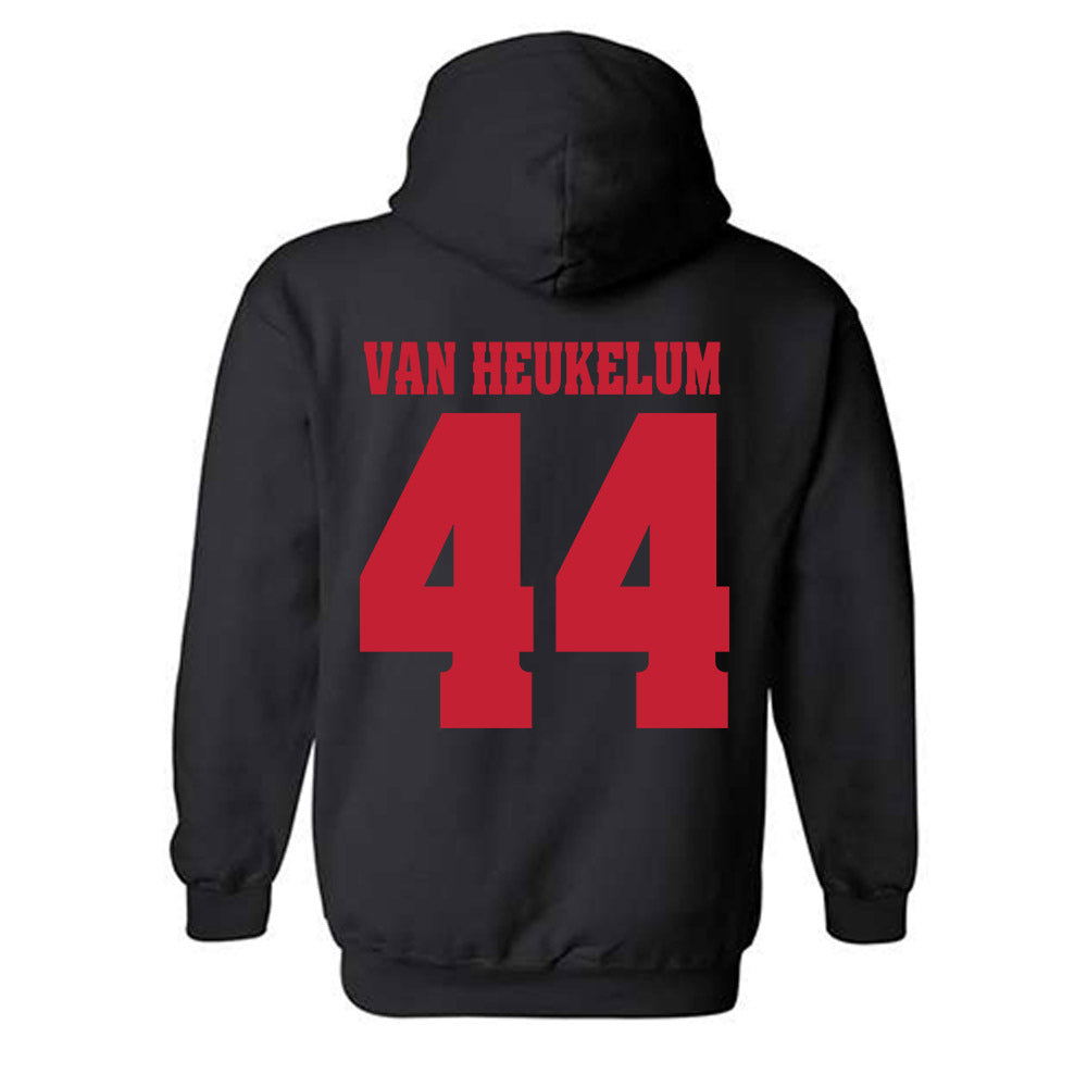 Wisconsin - NCAA Men's Soccer : Luke Van Heukelum - Classic Shersey Hooded Sweatshirt-1