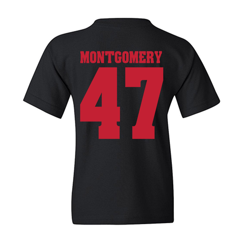 Wisconsin - NCAA Men's Ice Hockey : Blake Montgomery - Classic Shersey Youth T-Shirt-1