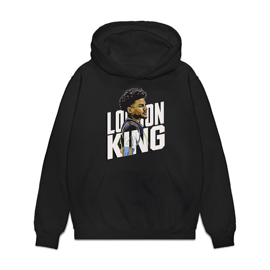 IndU - NCAA Men's Basketball : London King - Caricature Premium Hooded Sweatshirt-0