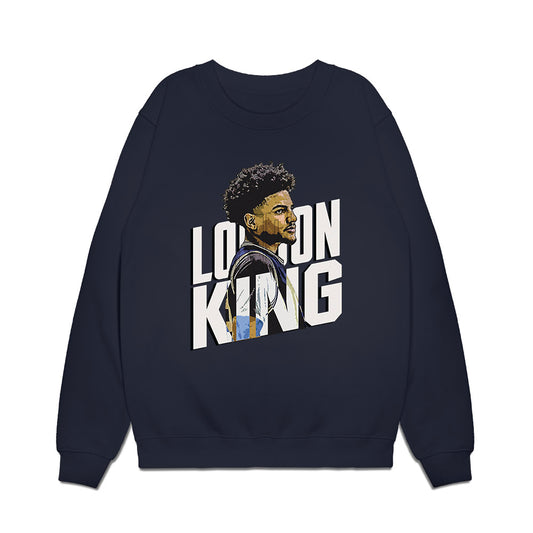 IndU - NCAA Men's Basketball : London King - Caricature Premium Crewneck Sweatshirt-0