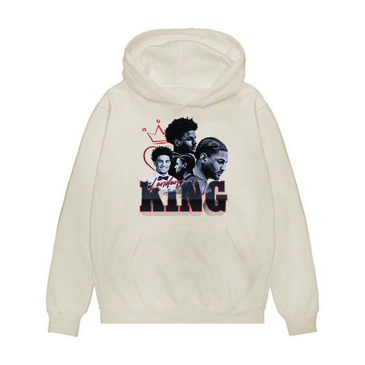 IndU - NCAA Men's Basketball : London King - Collage Premium Hooded Sweatshirt-0