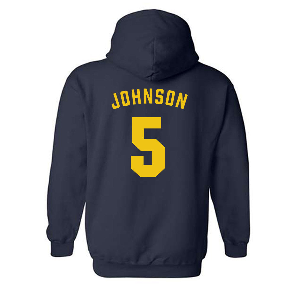 Michigan - NCAA Women's Volleyball : Lydia Johnson - Classic Shersey Hooded Sweatshirt-1