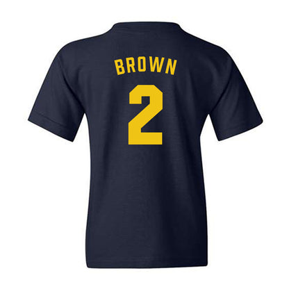 Michigan - NCAA Women's Basketball : Macy Brown - Classic Shersey Youth T-Shirt-1