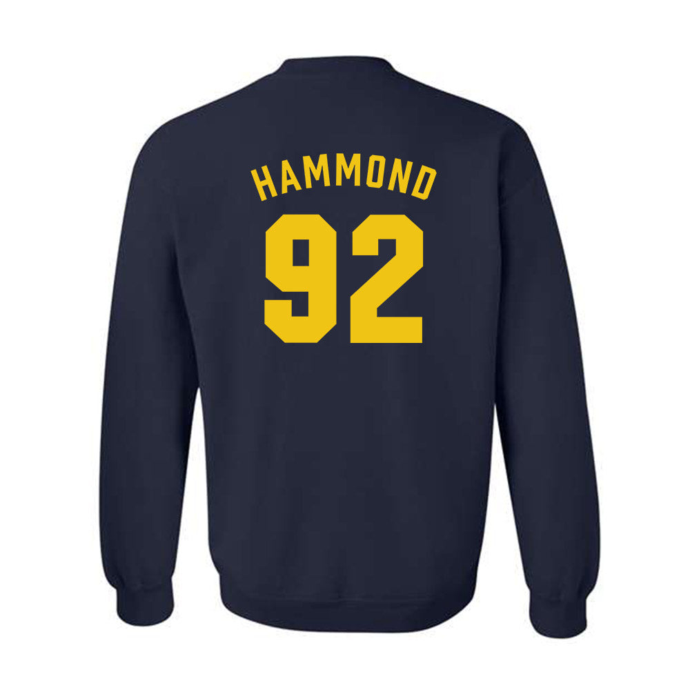 Michigan - NCAA Football : Ted Hammond - Classic Shersey Crewneck Sweatshirt-1