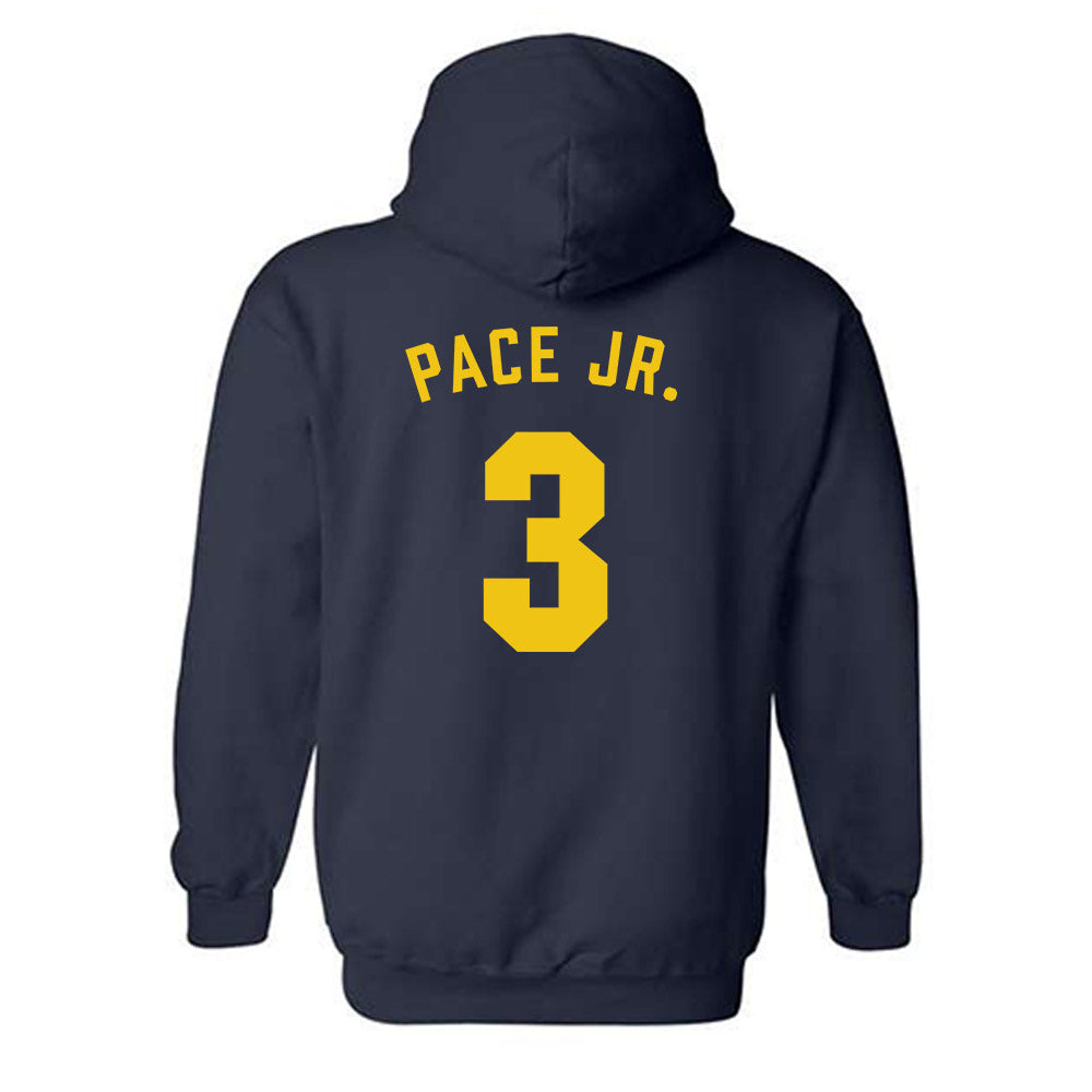 Michigan - NCAA Baseball : Greg Pace Jr. - Classic Shersey Hooded Sweatshirt-1