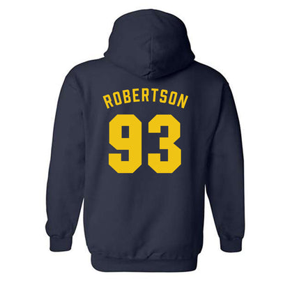 Michigan - NCAA Football : Hunter Robertson - Classic Shersey Hooded Sweatshirt-1