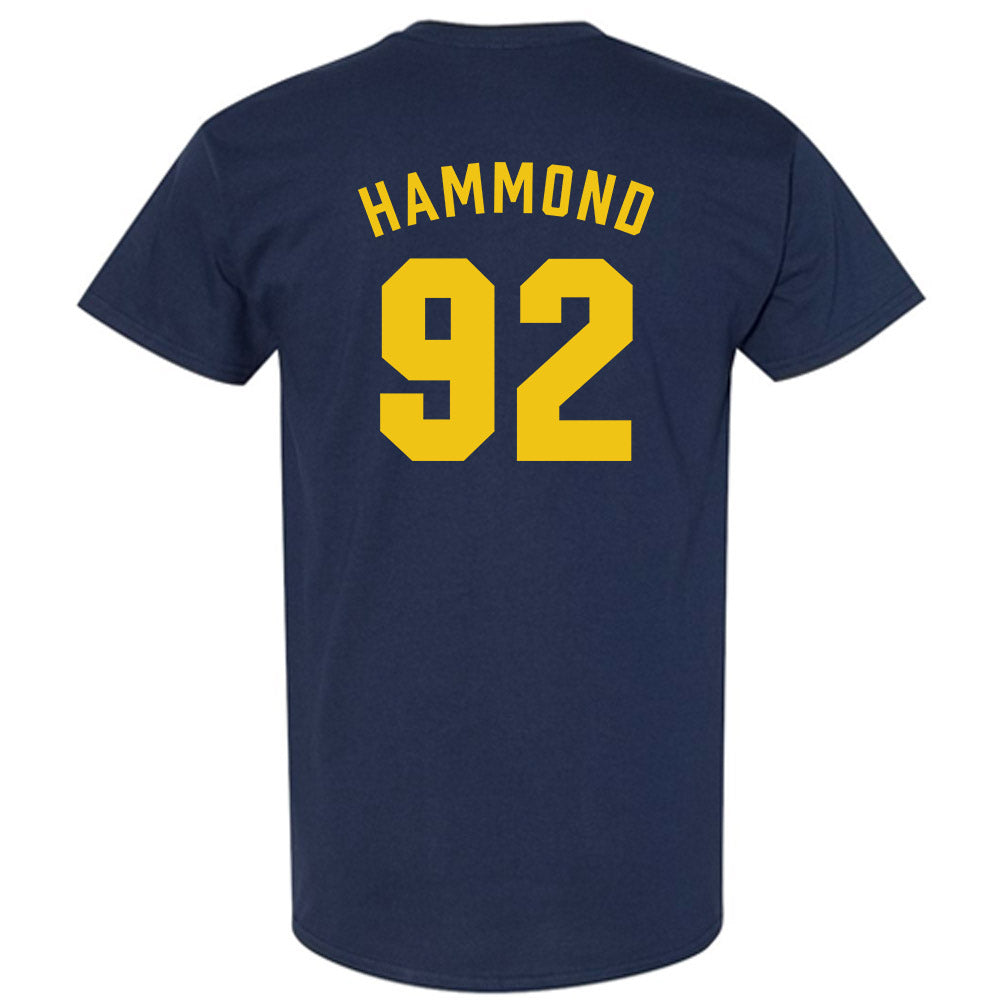 Michigan - NCAA Football : Ted Hammond - Classic Shersey T-Shirt-1