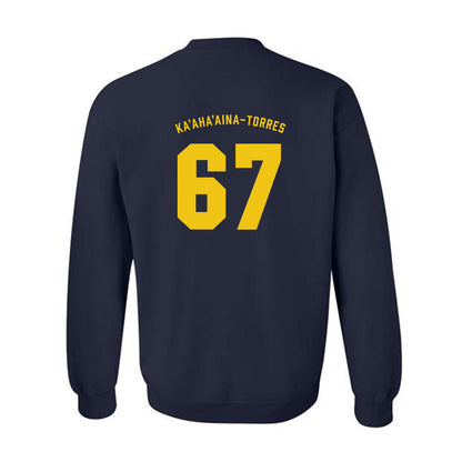Michigan - NCAA Football : Houston Ka'aha'aina-Torres - Classic Shersey Crewneck Sweatshirt-1