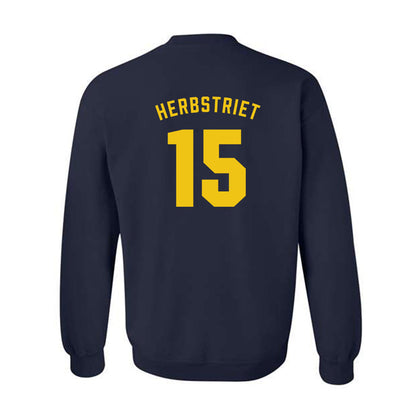 Michigan - NCAA Football : Chase Herbstriet - Classic Shersey Crewneck Sweatshirt-1