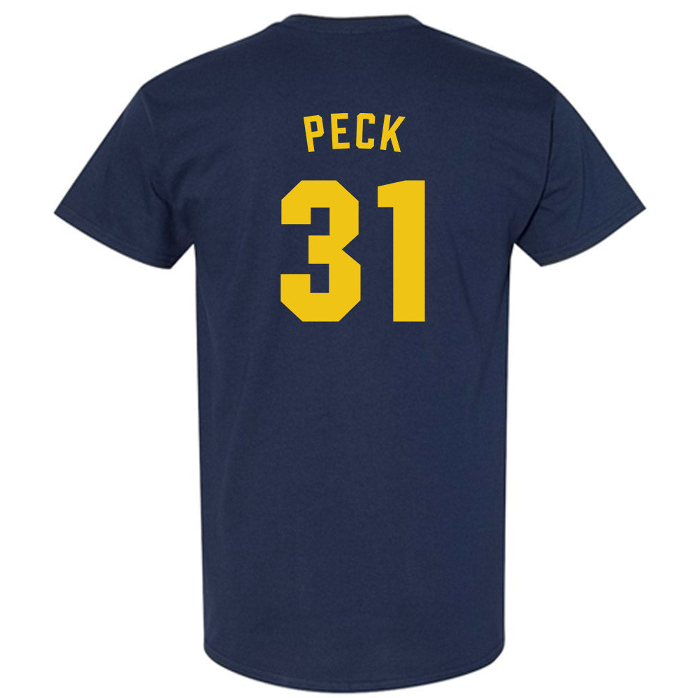 Michigan - NCAA Men's Ice Hockey : Stephen Peck - Classic Shersey T-Shirt-1