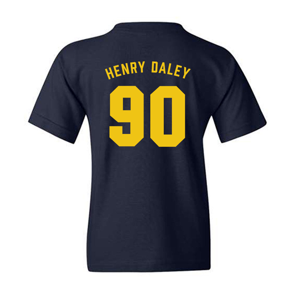 Michigan - NCAA Football : John Henry Daley - Classic Shersey Youth T-Shirt-1