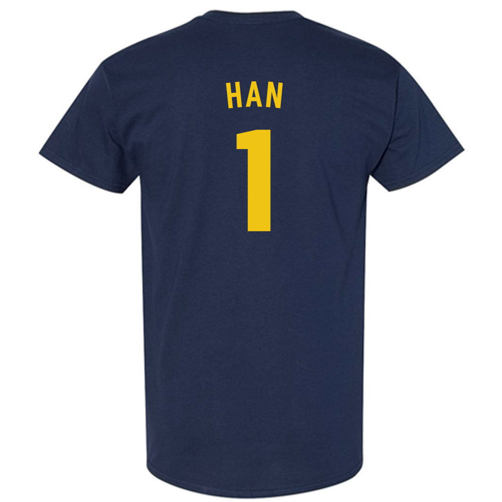 Michigan - NCAA Men's Lacrosse : Matt Han - Classic Shersey T-Shirt-1
