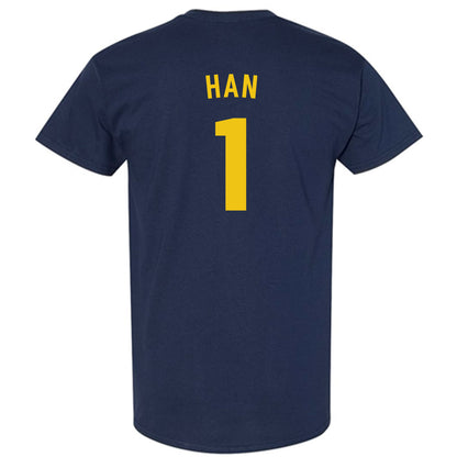 Michigan - NCAA Men's Lacrosse : Matt Han - Classic Shersey T-Shirt-1