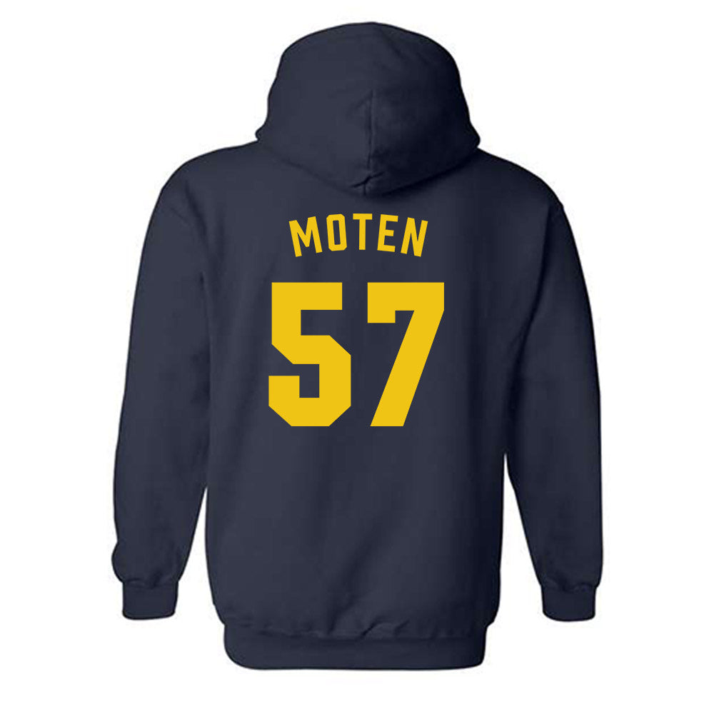 Michigan - NCAA Football : Travis Moten - Classic Shersey Hooded Sweatshirt-1