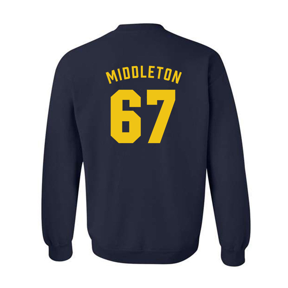 Michigan - NCAA Football : Trent Middleton - Classic Shersey Crewneck Sweatshirt-1