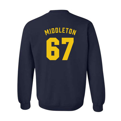 Michigan - NCAA Football : Trent Middleton - Classic Shersey Crewneck Sweatshirt-1