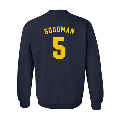 Michigan - NCAA Men's Basketball : Oscar Goodman - Classic Shersey Crewneck Sweatshirt-1