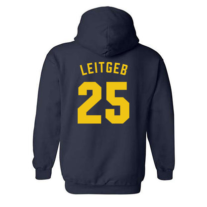 Michigan - NCAA Baseball : Brock leitgeb - Classic Shersey Hooded Sweatshirt-1