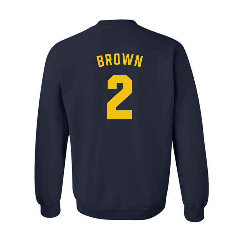 Michigan - NCAA Women's Basketball : Macy Brown - Classic Shersey Crewneck Sweatshirt-1