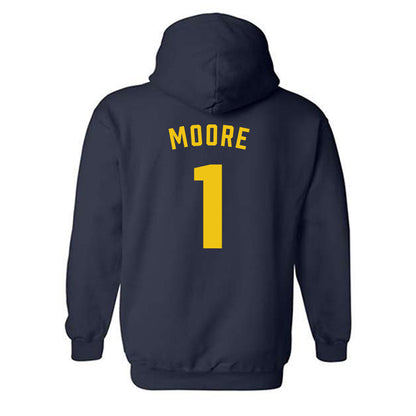 Michigan - NCAA Football : Rod Moore - Classic Shersey Hooded Sweatshirt-1