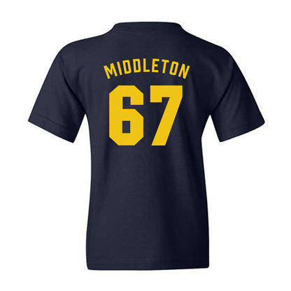 Michigan - NCAA Football : Trent Middleton - Classic Shersey Youth T-Shirt-1
