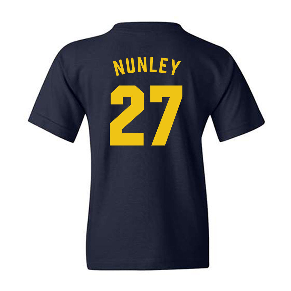 Michigan - NCAA Football : Ernest Nunley - Classic Shersey Youth T-Shirt-1
