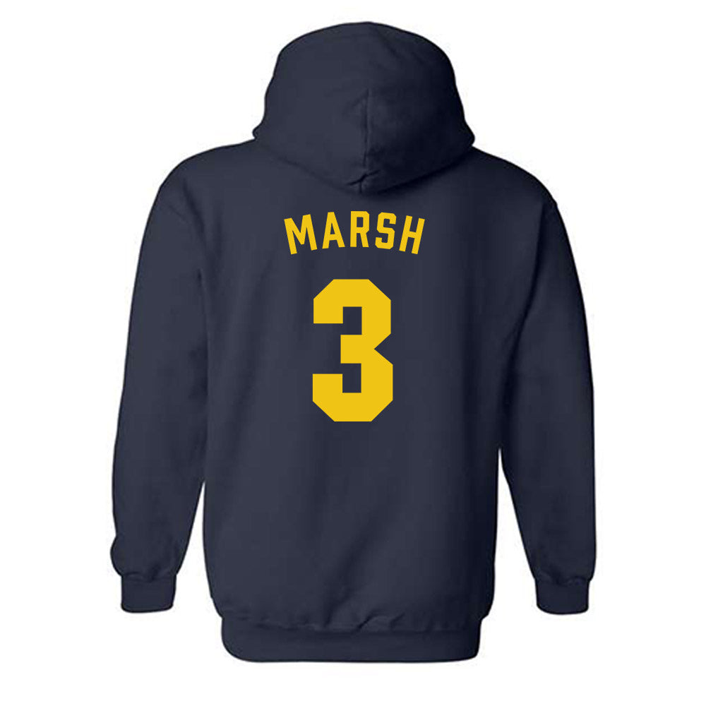 Michigan - NCAA Football : Andrew Marsh - Classic Shersey Hooded Sweatshirt-1