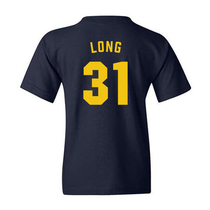 Michigan - NCAA Men's Lacrosse : Jack Long - Classic Shersey Youth T-Shirt-1
