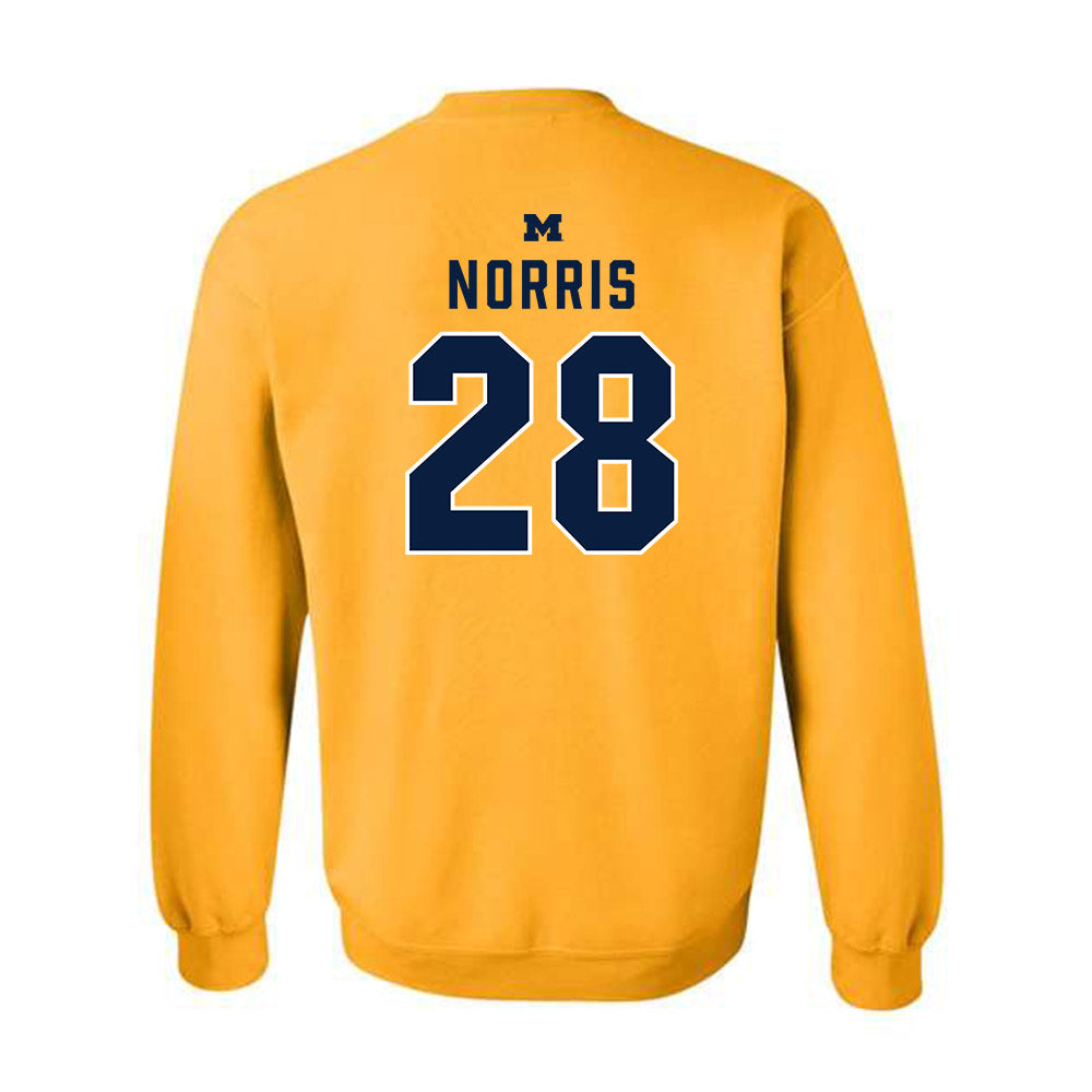 Michigan - NCAA Women's Lacrosse : Calli Norris - Classic Shersey Crewneck Sweatshirt-1