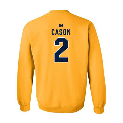 Michigan - NCAA Men's Basketball : Lorenzo Cason - Classic Shersey Crewneck Sweatshirt-1