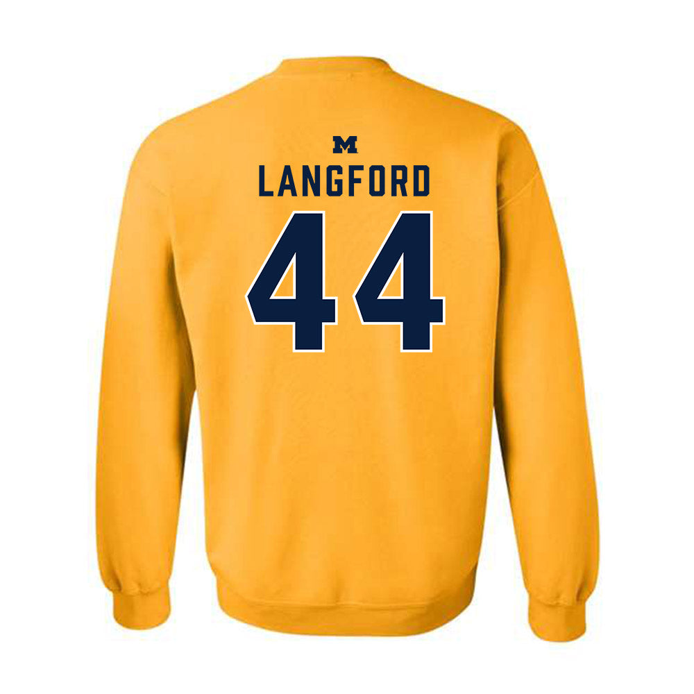 Michigan - NCAA Softball : Indiana Langford - Classic Shersey Crewneck Sweatshirt-1