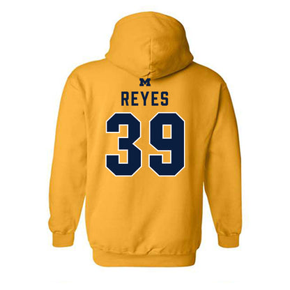 Michigan - NCAA Football : Max Reyes - Classic Shersey Hooded Sweatshirt-1