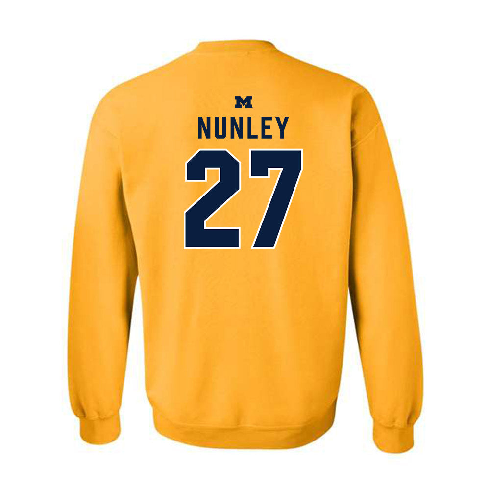 Michigan - NCAA Football : Ernest Nunley - Classic Shersey Crewneck Sweatshirt-1