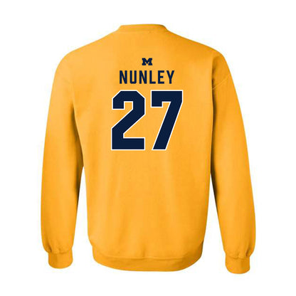 Michigan - NCAA Football : Ernest Nunley - Classic Shersey Crewneck Sweatshirt-1