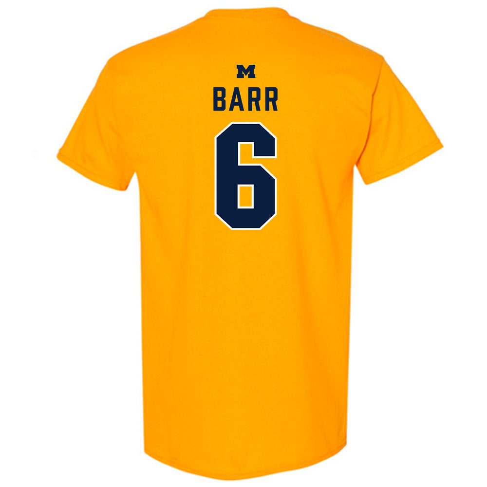 Michigan - NCAA Baseball : Kurt Barr - Classic Shersey T-Shirt-1