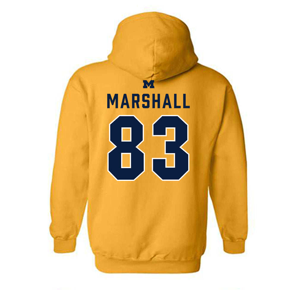 Michigan - NCAA Football : Zack Marshall - Classic Shersey Hooded Sweatshirt-1
