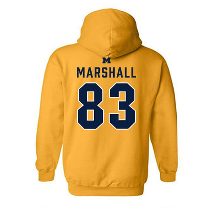 Michigan - NCAA Football : Zack Marshall - Classic Shersey Hooded Sweatshirt-1