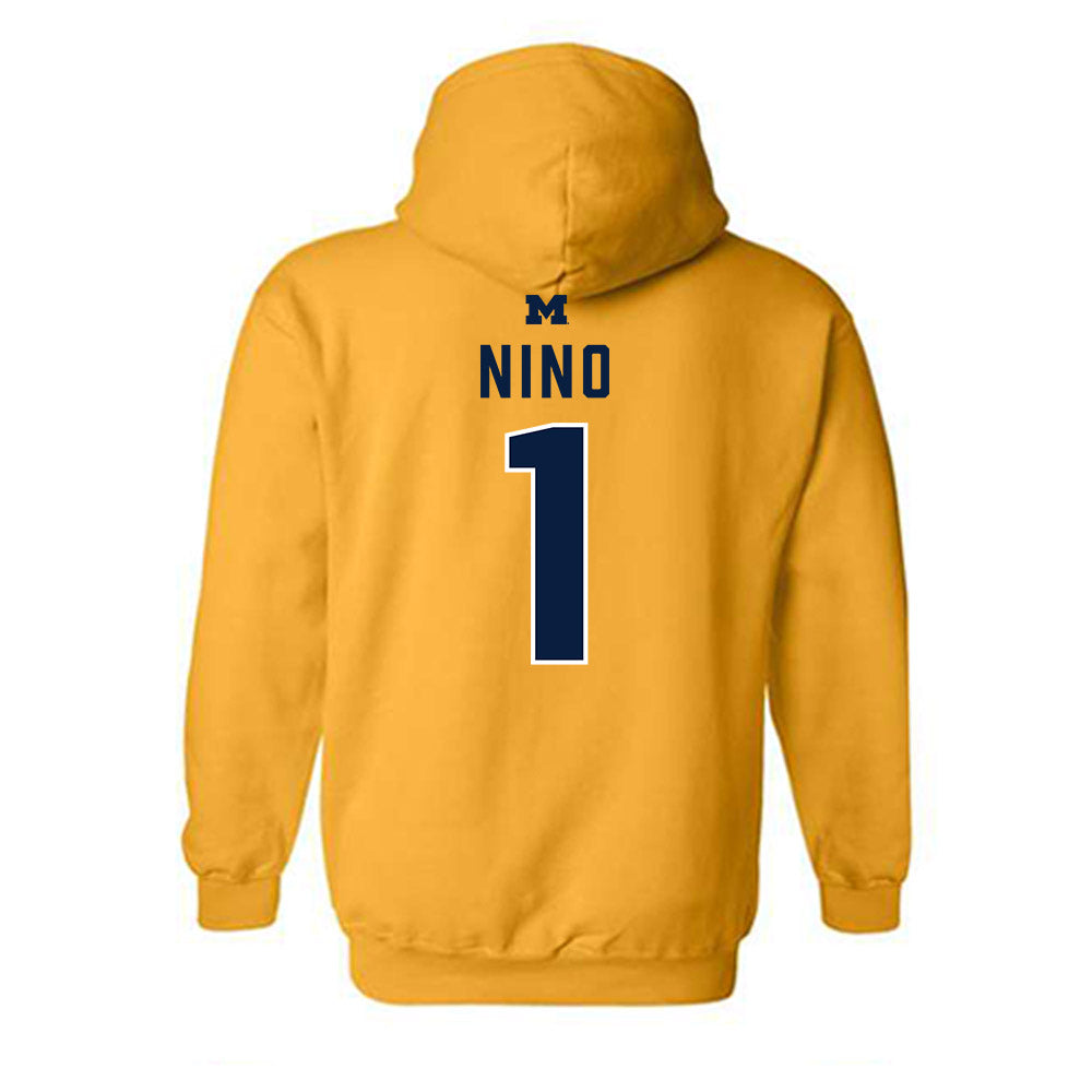Michigan - NCAA Women's Soccer : Isabel Nino - Classic Shersey Hooded Sweatshirt-1
