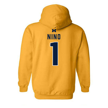 Michigan - NCAA Women's Soccer : Isabel Nino - Classic Shersey Hooded Sweatshirt-1