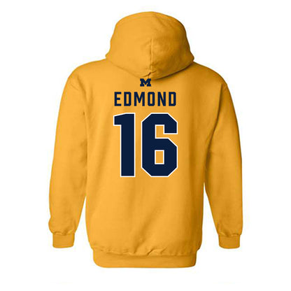 Michigan - NCAA Football : Jo'Ziah Edmond - Classic Shersey Hooded Sweatshirt-1