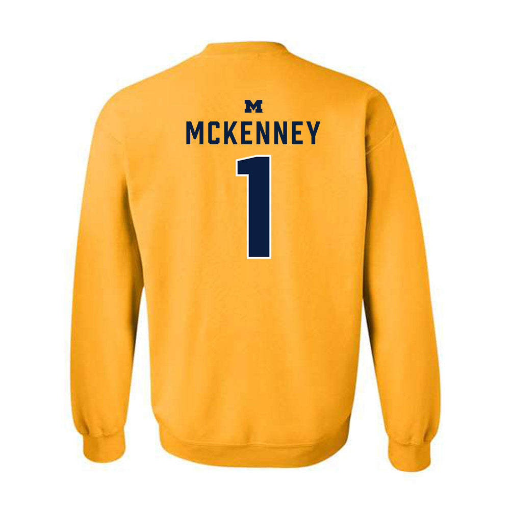 Michigan - NCAA Men's Basketball : Trey McKenney - Classic Shersey Crewneck Sweatshirt-1