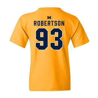 Michigan - NCAA Football : Hunter Robertson - Classic Shersey Youth T-Shirt-1