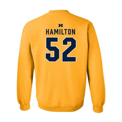 Michigan - NCAA Football : Ace Hamilton - Classic Shersey Crewneck Sweatshirt-1