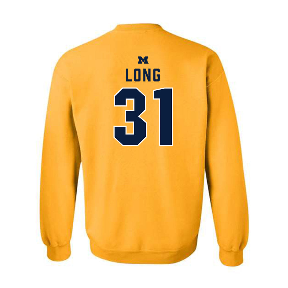 Michigan - NCAA Men's Lacrosse : Jack Long - Classic Shersey Crewneck Sweatshirt-1