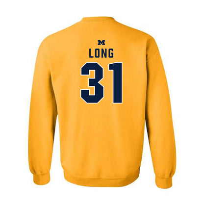 Michigan - NCAA Men's Lacrosse : Jack Long - Classic Shersey Crewneck Sweatshirt-1
