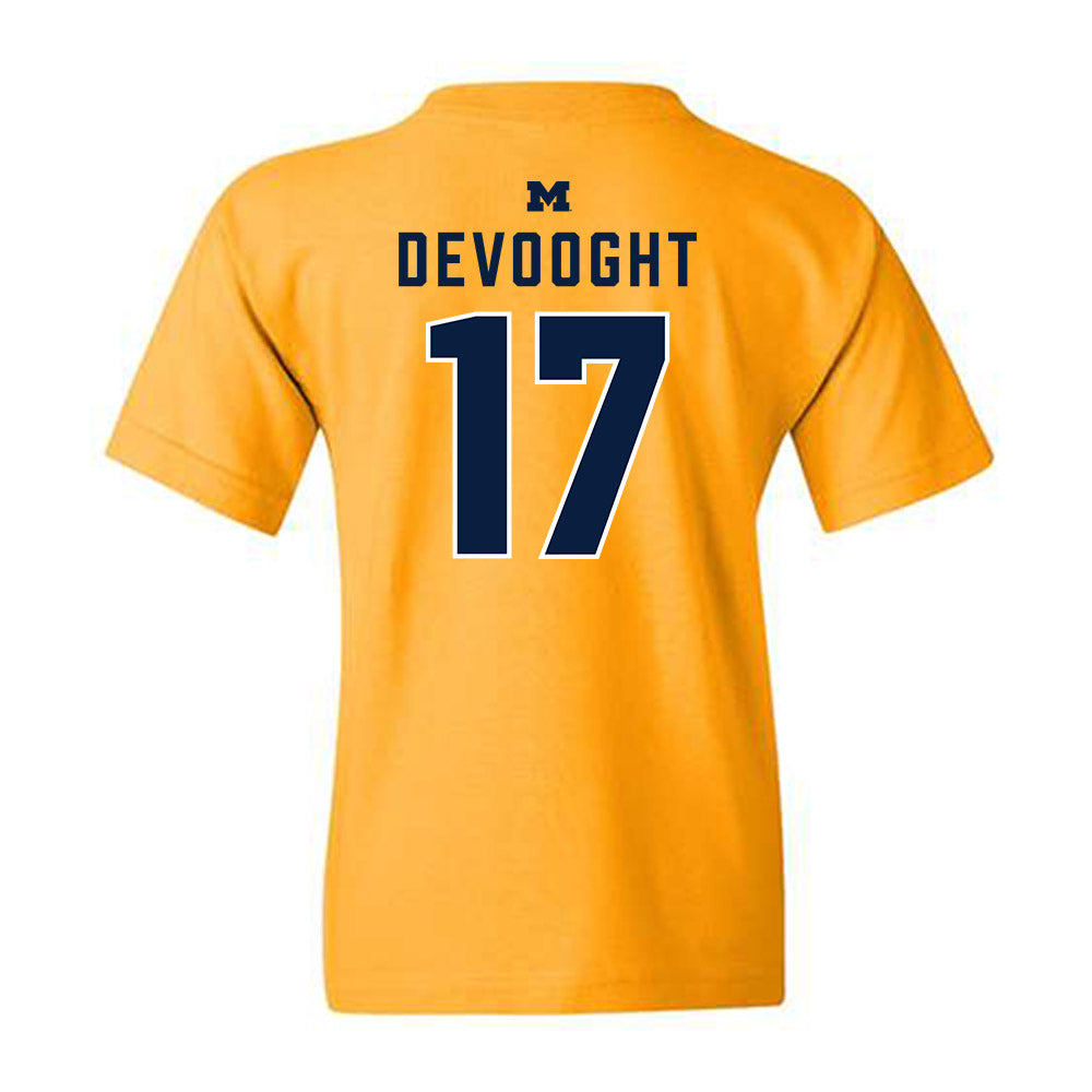 Michigan - NCAA Baseball : Gavin DeVooght - Classic Shersey Youth T-Shirt-1