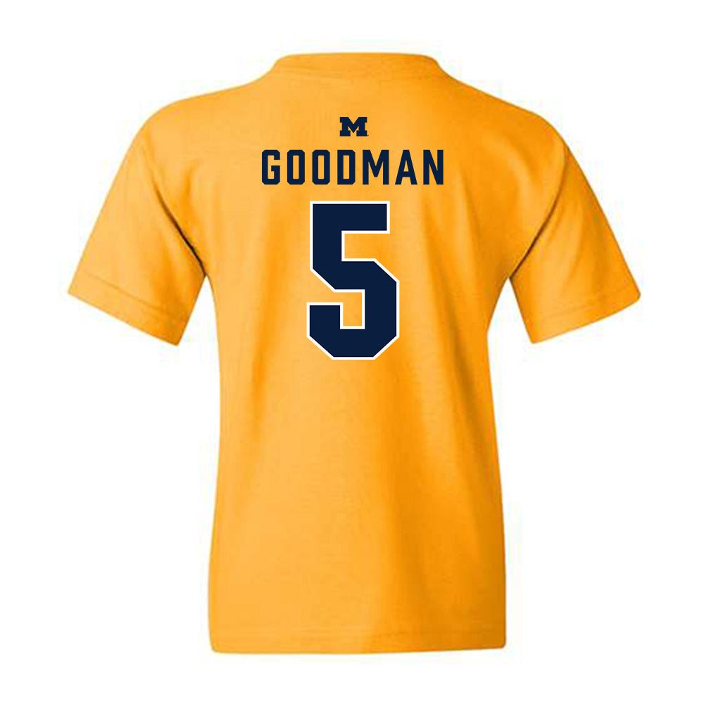 Michigan - NCAA Men's Basketball : Oscar Goodman - Classic Shersey Youth T-Shirt-1