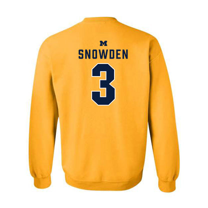 Michigan - NCAA Football : Smith Snowden - Classic Shersey Crewneck Sweatshirt-1
